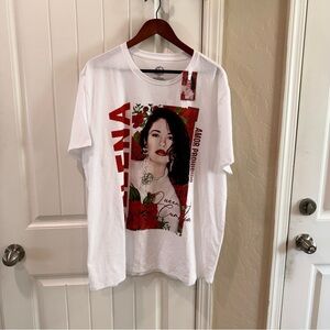 Selena Amor Prohibido White Graphic Tee with Red Accents 2XL